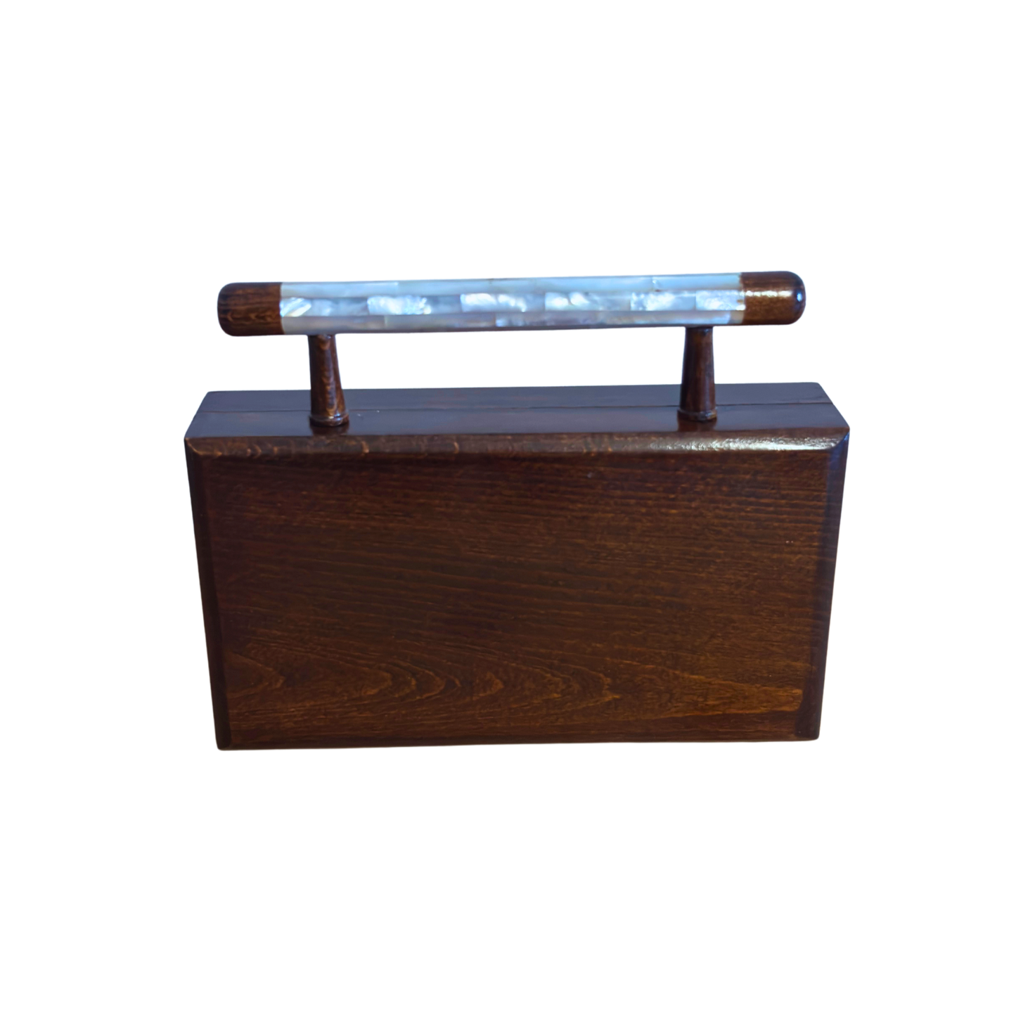 The Garden of Noor – Luxe Damascene Clutch met Bloemmotief Parelmoer & Brokaat Voering