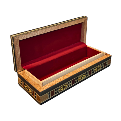 Scatola Damascena per Gioielli, Penne e Rosario – Fatto a Mano con Madreperla