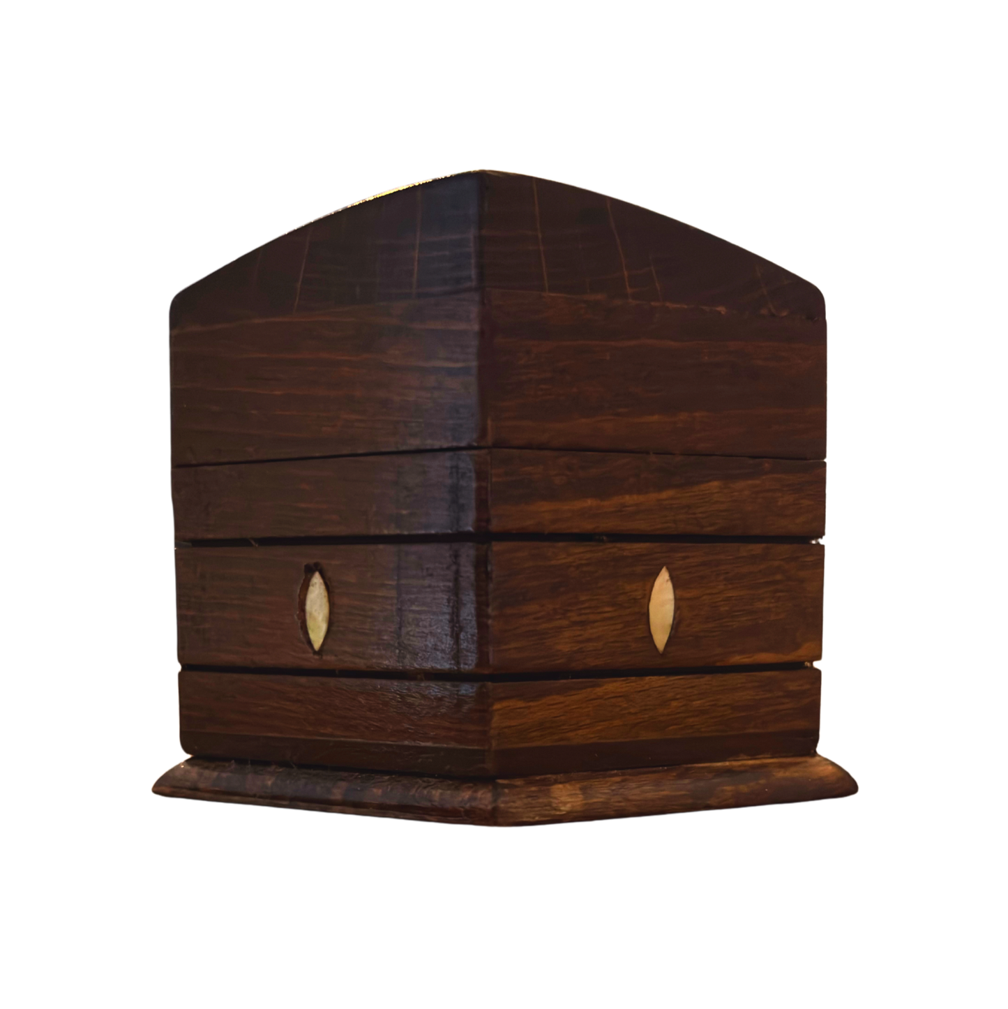 El Oyması Kayın Ahşap Kutu – Sedef ve Kadife Astar, Zamansız Doğu Tasarımı