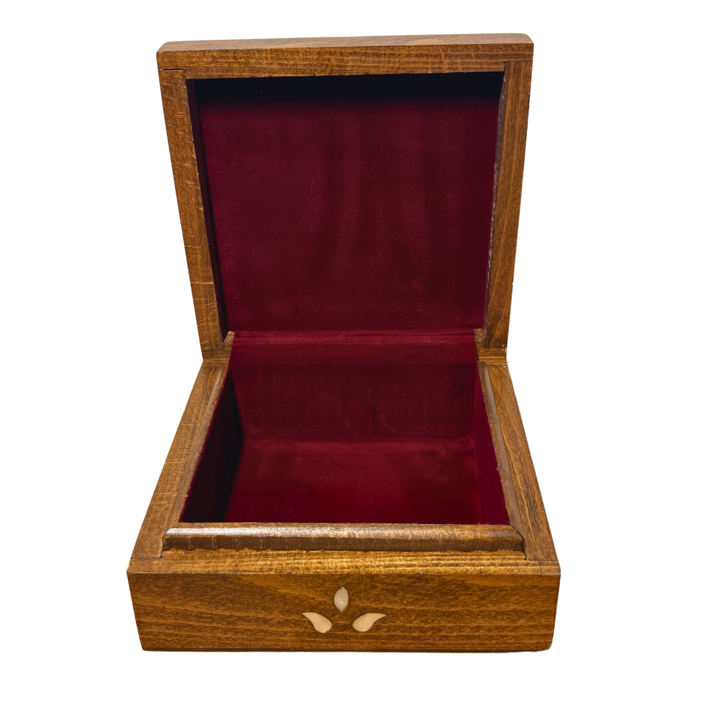 Handgefertigte Luxusbox aus Damaskus – Perlmutt & Samteleganz