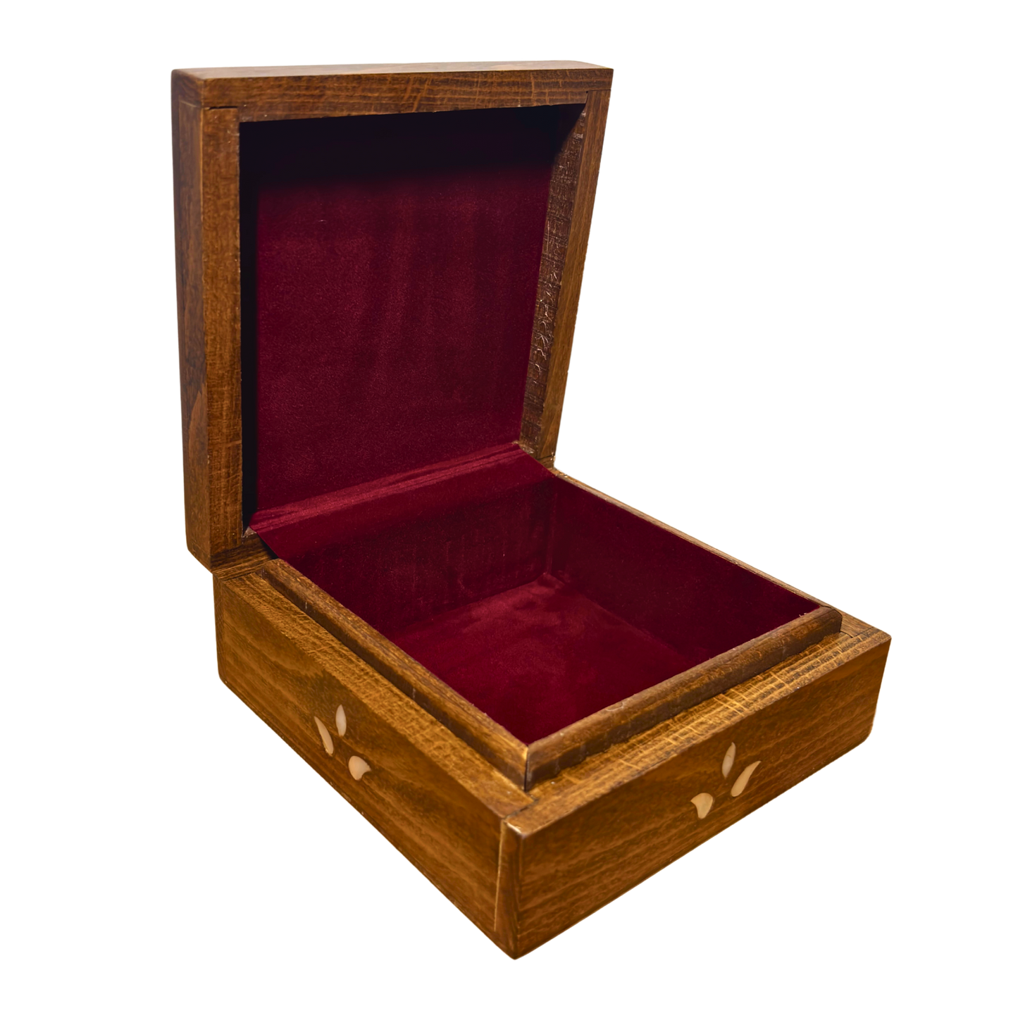 Handgefertigte Luxusbox aus Damaskus – Perlmutt & Samteleganz