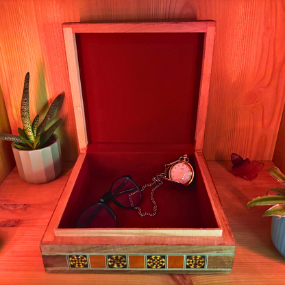 Damascene Mosaic Box – Handcrafted Art for Jewelry & Keepsakes