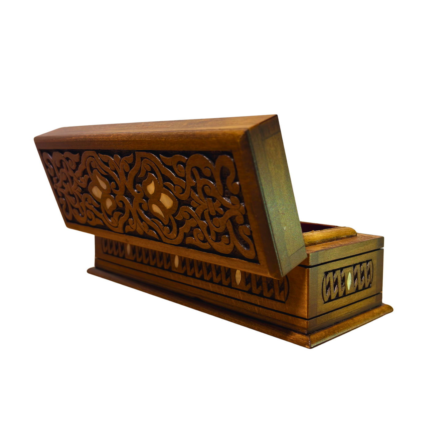 Boîte de Luxe Sculptée à la Main – Nacre & Velours