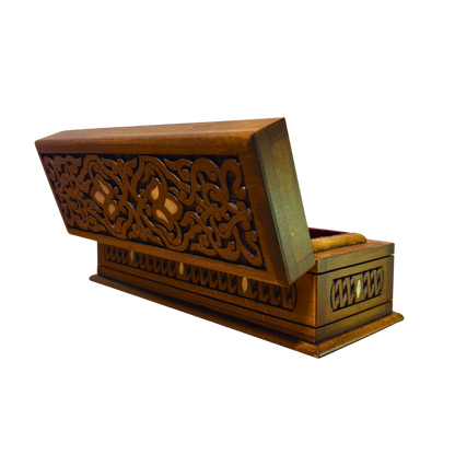 Boîte de Luxe Sculptée à la Main – Nacre & Velours