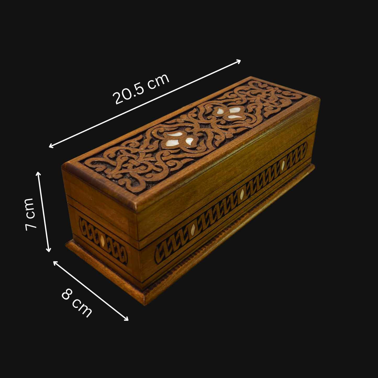 Boîte de Luxe Sculptée à la Main – Nacre & Velours