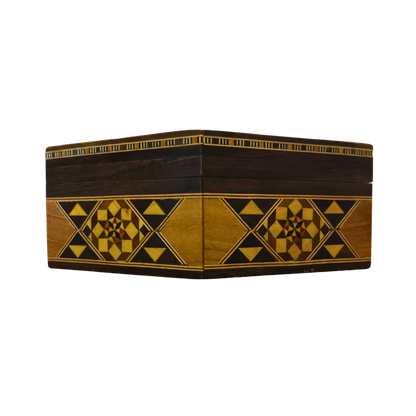 Boîte en Mosaïque Damasquine Artisanale – Nacre & Élégance Veloutée