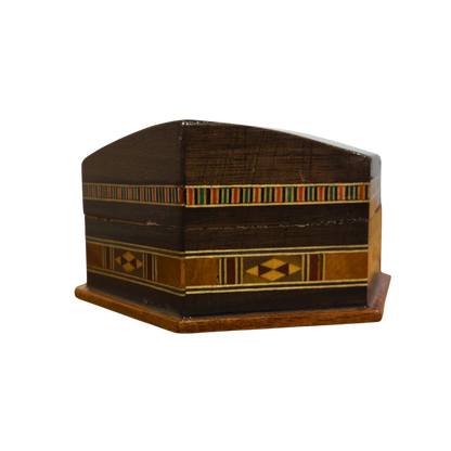 Handcrafted Mosaic Box – Traditional Damascus Art & Velvet Interior