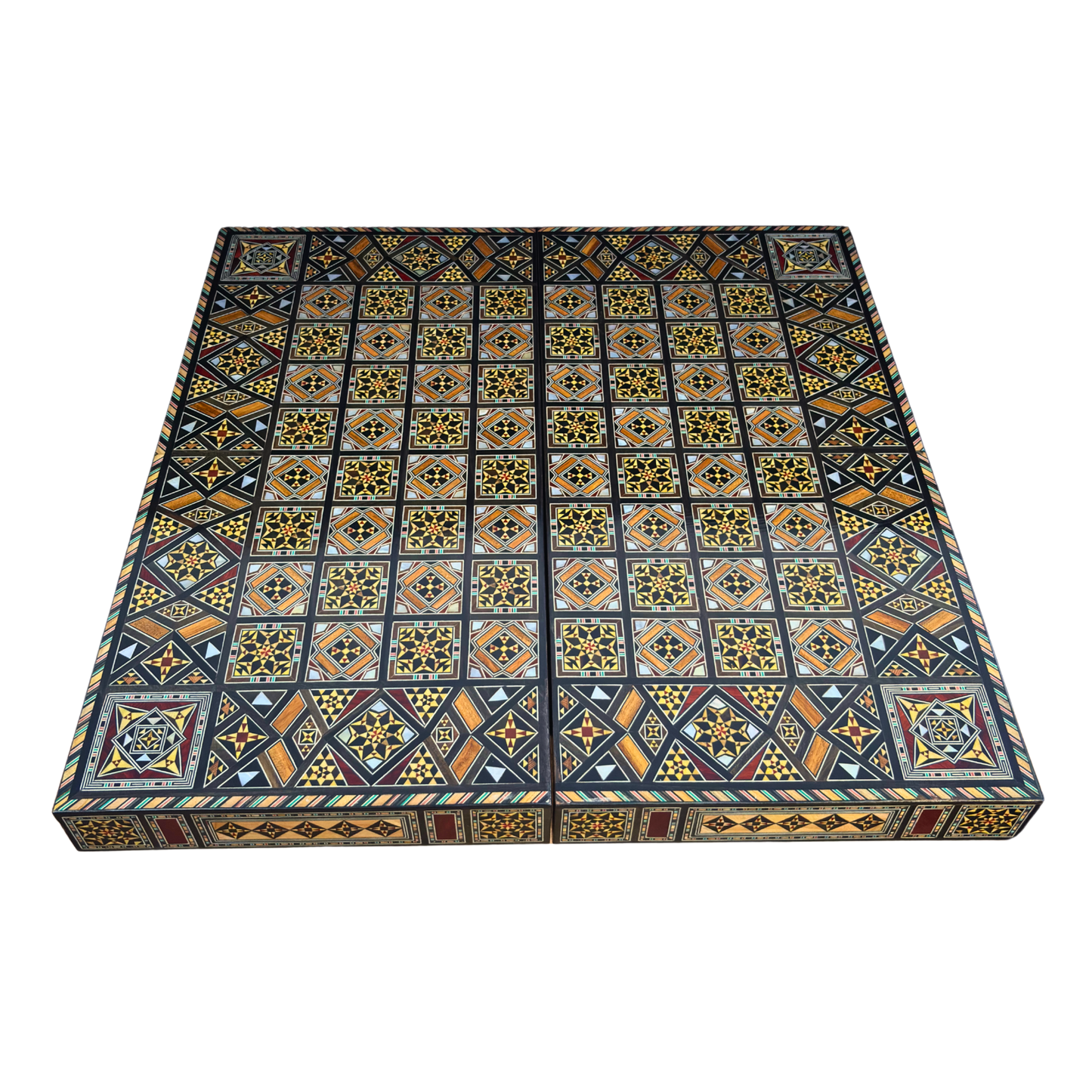 Set di Scacchi e Backgammon di Lusso – Arte Damascena e Madreperla