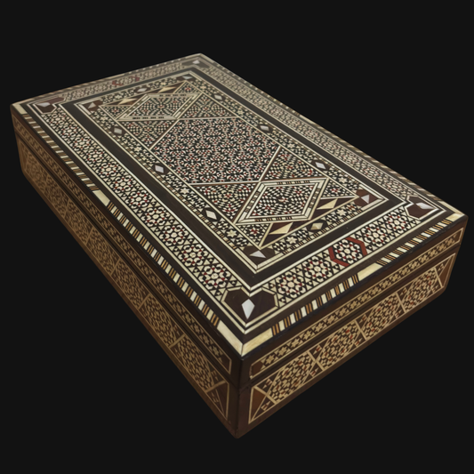 Scatola Damascena Vintage 1970 – Tesoro in Legno Artigianale